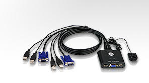 Aten CS22U 2 Pc Vga Port 2 Port USB 2.0 Kvm Switch