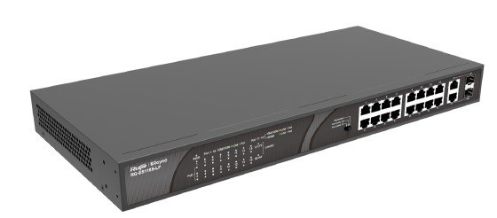 Ruijie RG-ES118S-LP 16 Port PoE+ 2 Port SFP 120W PoE Switch