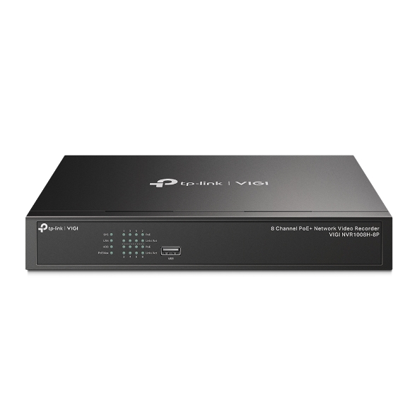 Tp-Link VIGI-NVR1008H-8P 8 Kanal 16 Mp 8 Port PoE 1 HDD VGA HDMI NVR Kayıt Cihazı