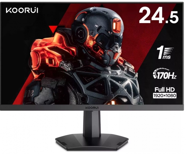 Koorui 25E3A 24.5 inch 1920x1080 1ms 170Hz HDMI DP Siyah Oyuncu Monitörü
