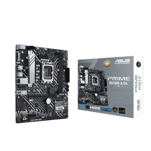 Asus PRIME H610M-A D4-CSM Sc-1700 H610 DDR4 5333Mhz M2 mATX INTEL Anakart