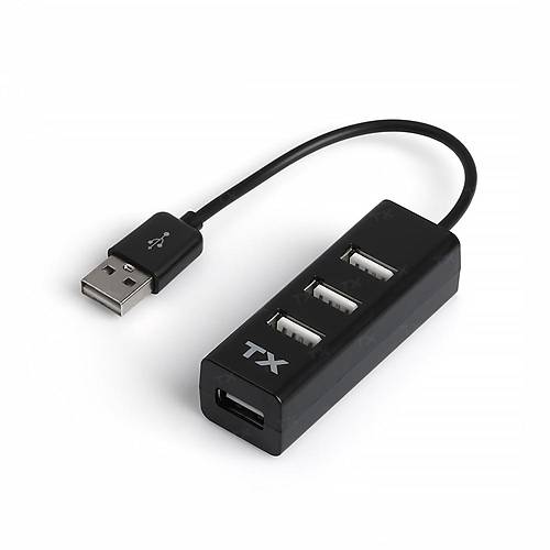 Tx TXACUSB24 USB 2.0 to 4 Port USB 2.0 Siyah USB oklayc