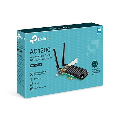 Tp-Link ARCHER T4E 2.4/5 Ghz 2 Kablosuz ift Bantl PCI Express Adapt