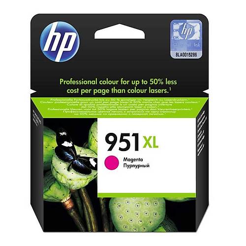 Hp CN047AE 951XL 1.500 Sayfalk Yksek Kapasiteli Krmz Orijinal Inkjet Kartu