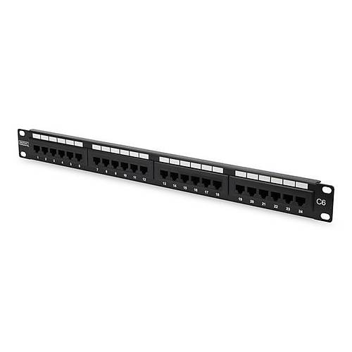 Digitus DN-91624U-CR CAT6 E Snf Zrhl Siyah Dolu Patch Panel