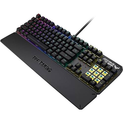 Asus TUF GAMING K3 AURA USB Q TR Mekanik AURA SYNC RGB Bilek Destekli Kablolu Oyuncu Klavyesi