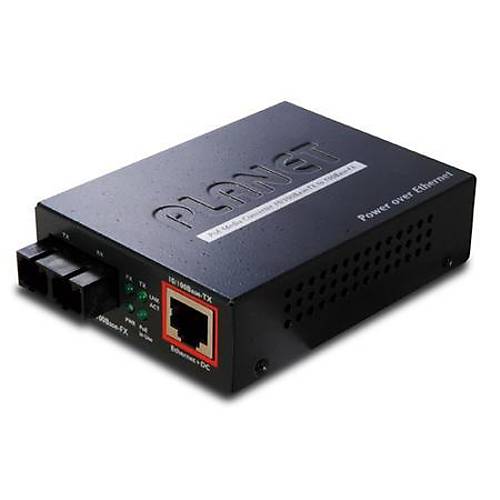 Planet PL-FTP-802 1000Base-Fx - 10/100Base-Tx Sc 2Km Poe Meda Converter