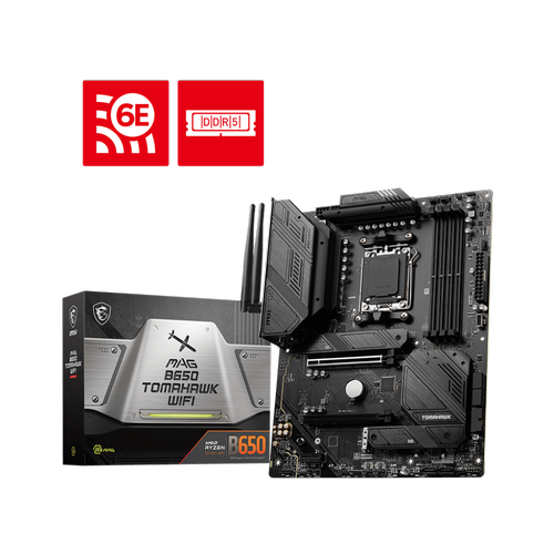 Msi MAG B650 TOMAHAWK WIFI Sc-AM5 DDR5 6600Mhz M.2 2.5Gbit Wi-Fi 6E ATX AMD Anakart