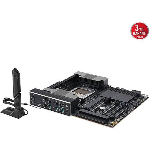 Asus PRO WS TRX50-SAGE WIFI Sc-sTR5 TRX50 DDR5 8000Mhz 3xM2 10Gbit 2.5Gbit Wi-Fi7-BT ATX AMD Anakart