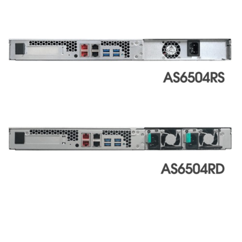 Asustor AS6504RS INTEL C3538 4 GB DDR3L 4 Disk Yuval 1Gbit LAN A Depolama NAS Server