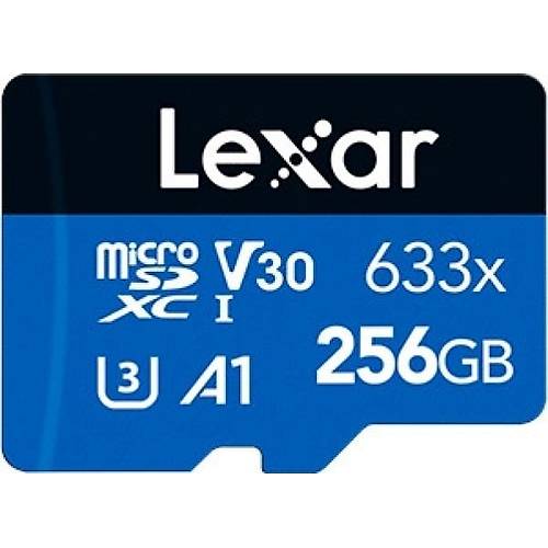 Lexar LSDMI256BB633A 256 GB 633X 100/45Mb/s SDXC C10 A1 V30 U3 microSD Kart