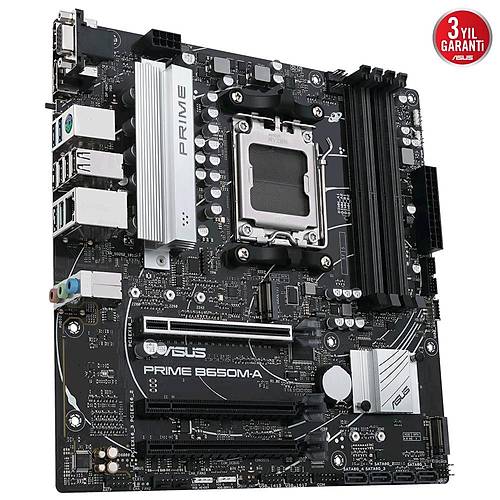 Asus Prime B650M-A II-CSM Sc-AM5 B650 DDR5 6400Mhz M.2 microATX AMD Aanakart