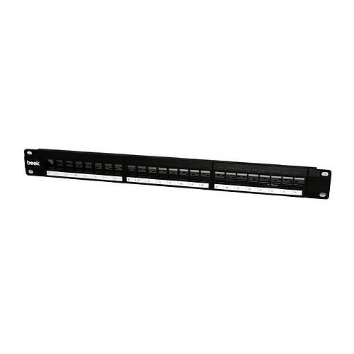 Beek BN-BP-M24S 24 Port 1U Zrhl Bo Panel Siyah Patch Panel