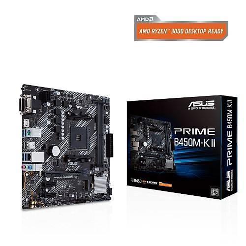 Asus PRIME B450M-K II Sc-AM4 B450 DDR4 4400(OC) M2 mATX Amd Anakart