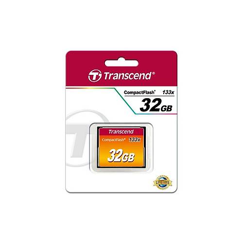 Transcend TS32GCF133 32 GB CF133 133X 50/20Mb/s CompactFlash Hafza Kart