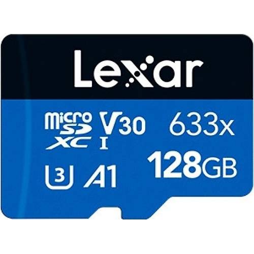 Lexar LSDMI128BB633A 128 GB 633X 100/45Mb/s SDXC C10 A1 V30 U3 microSD Kart