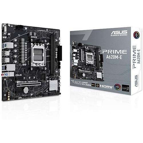 Asus PRIME A620M-E Sc-Am5 A620 DDR5 6400Mhz M2 AURA RGB mATX AMD Anakart