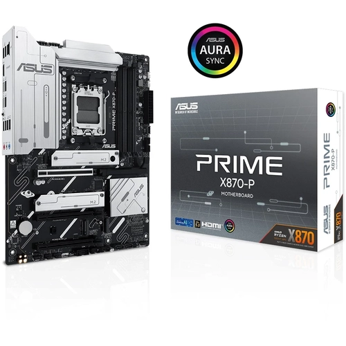 Asus PRIME X870-P Sc-AM5 X870 DDR5 8000MHz 4xM2 2xUSB4 2.5Gbit LAN ATX AMD Anakart
