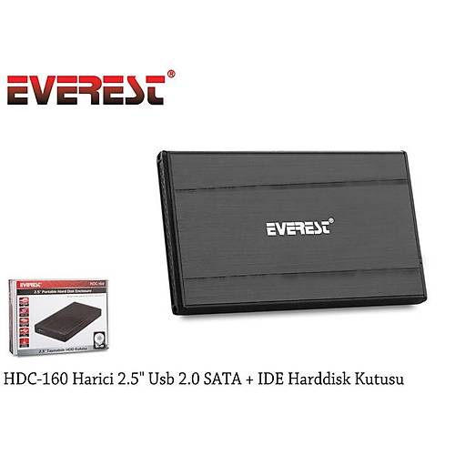 Everest HDC-160 2.5 nch Usb 2.0 SATA IDE Harici Harddisk Kutusu