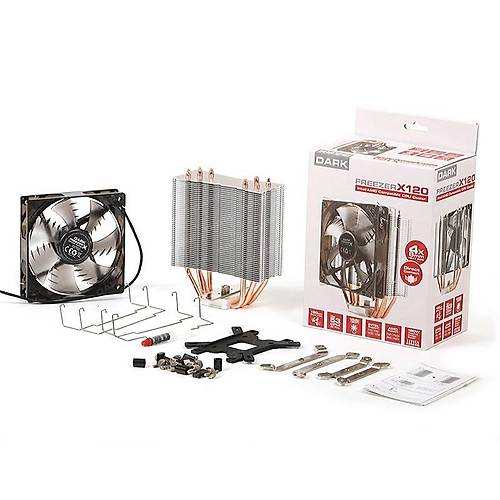 Dark DKCCX120 Freezer X120 Intel/Amd 12 cm Mavi Led Fanl lemci soutucusu