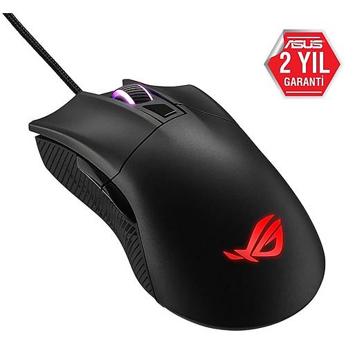 Asus ROG GLADIUS II CORE FPS USB 6200Dpi 6 Tulu Sensrl AURA SYNC RGB rgl Kablolu Mouse