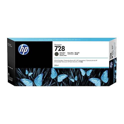 Hp F9J68A 728 130 Ml Geni Format Mat Siyah Orijinal Inkjet Kartu