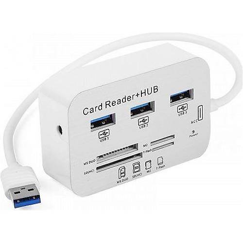 Tx TXACUCR340 3 port USB 3.0 Hub ve oklu Kart Okuyucu