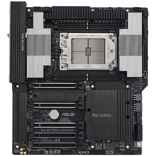 Asus PRO WS TRX50-SAGE WIFI Sc-sTR5 TRX50 DDR5 8000Mhz 3xM2 10Gbit 2.5Gbit Wi-Fi7-BT ATX AMD Anakart