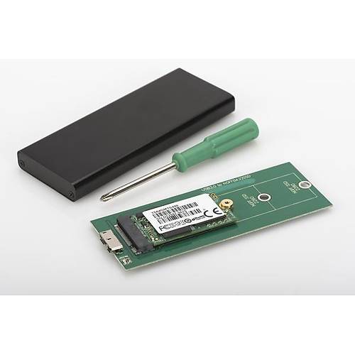 Digitus DA-71111 mSATA M2 SATA NGFF M2 SSD to USB 3.0 Alminyum SSD Disk Kutusu