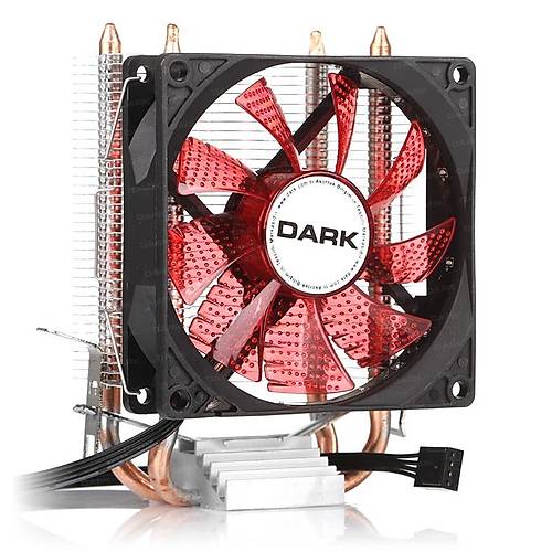 Dark DKCCX92RD Freezer X92 Intel/Amd 12 cm Krmz Led Fanl lemci Soutucusu