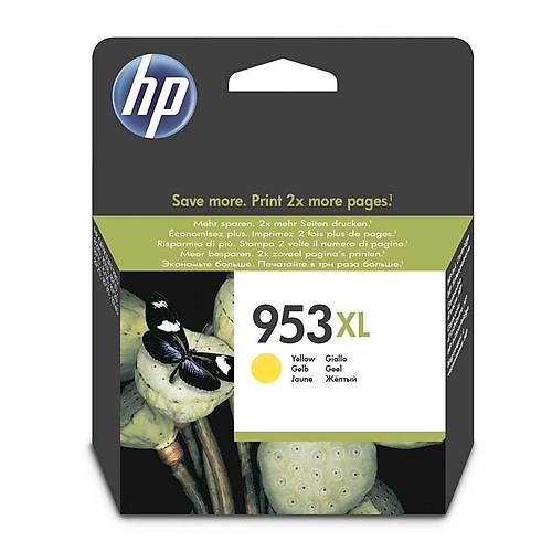 Hp F6U18AE 953XL 1.600 Sayfalk Yksek Kapasiteli Sar Orijinal Inkjet Kartu
