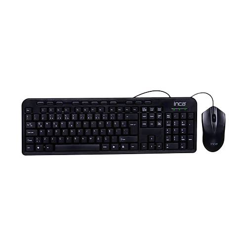 Inca IMK-375T USB Q TR Wired Multimedi 1200Dpi 3 Tulu Kablolu Klavye Mouse Seti