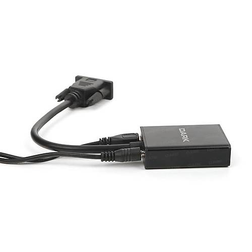 Dark DK-HD-AVGAXHDMI2 Analog VGA Ses Dijital to HDMI Erkek-Dii Aktif Dntrc Adaptr