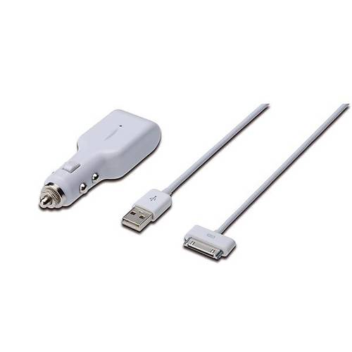 Digitus DB-600900-010-W 1 mt 1 Port USB 2.0 30 Pin 5V Apple Ara i akmaklk arj Cihaz