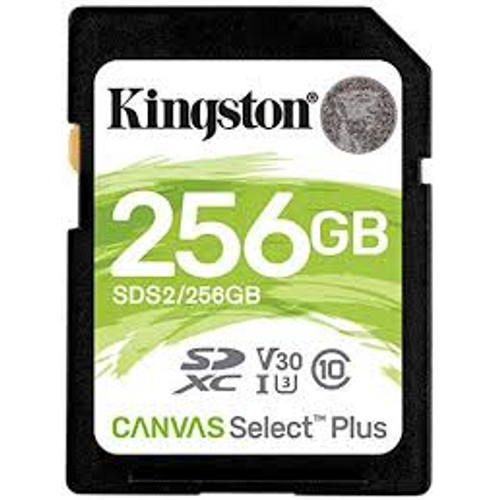 Kingston SDS2/256GB 256 GB SDXC Class 10 UHS-I 100Mb/s Canvas Select Plus SD Kart