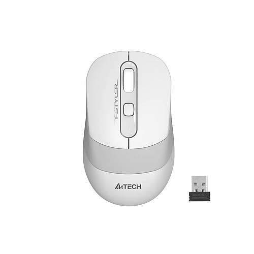 A4 Tech FG10 2000 Dpi 4 Tulu Beyaz Siyah Kablosuz Optik Mouse