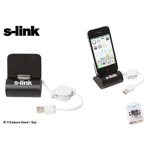 S-Link IP-115 0.75 Mt 1A iPhone Standl arj Adaptr