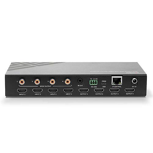 Lindy LIN-38247 4 Port Giri 4 Port k 18G Kumandal Auadio HDMI Switch