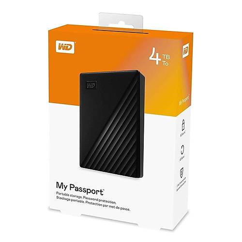 Western Digital WDBPKJ0040BBK-WESN 4 TB My Passport 2.5 inch USB 3.0 Siyah Harici Harddisk