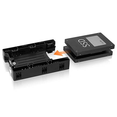 Icy Dock MB290SP-B Ez-Ft 2.5 inch x 2 Yuva 3.5 inch evirici Disk Kza