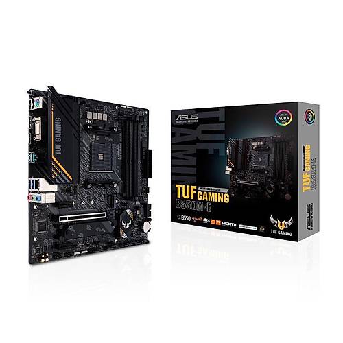 Asus TUF GAMING B550M-E Sc-AM4 B550 DDR4 4866Mhz M2 AURA mATX AMD Anakart