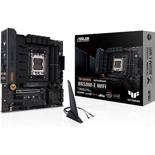 Asus TUF GAMING B650-E WIFI Sc-AM5 B650 DDR5 8000Mhz 3xM.2 2.5Gbit LAN Wi-F 6E RGB AMD Anakart