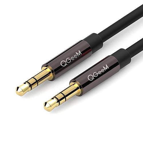 Qgeem QG-AU04BD100 1 Mt Altn Ulu AUX Audio Ses Kablosu
