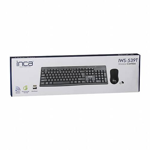 Inca IWS-539T Q TR Multimedia Spr Cosy 1200 Dpi 4 Tulu Siyah Klavye Mouse Set