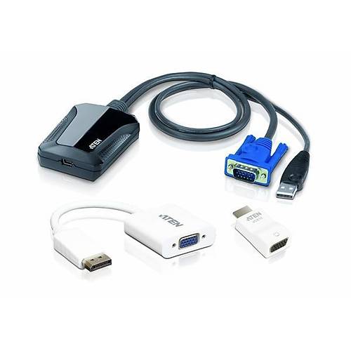 Aten CV211CP Laptop USB to VGA HDMI DISPLAY PORT Konsol Adaptr Kiti