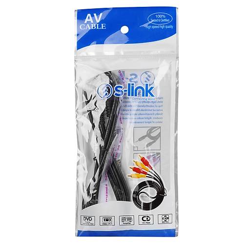 S-Link SL-858 1.5 Mt 3.5 mm to 3.5 mm Erkek-Dii Ses uzatma Kablosu