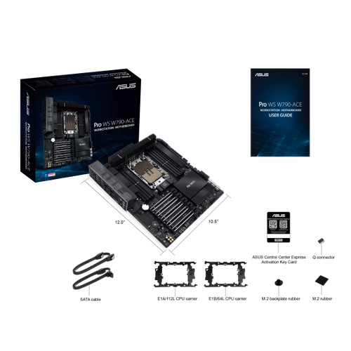 Asus PRO W790-ACE Sc-4677 W790 DDR5 6800Mhz 2xM2 10Gbit 2.5Gbit Lan ATX Sunucu Anakart