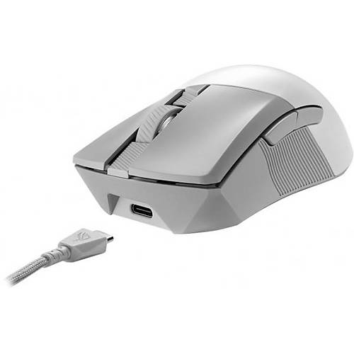 Asus ROG GLADIUS III WIRELESS AIMPOINT 36000Dpi 6 Tulu Progralanabilir Kablosuz Beyaz Oyuncu Mouse