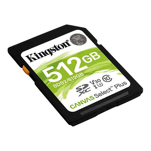 Kingston SDS2/512GB 512 Gb SDXC UHS-I U3 Canvas Select Plus SD Hafza Kart