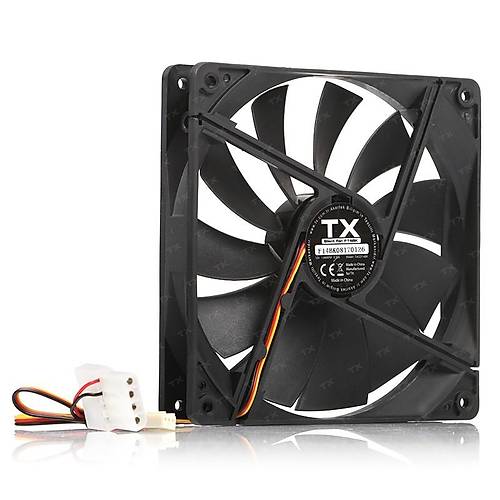 Tx TXCCF14BK 14 cm Siyah Molex 3 Pin Kasa Fan